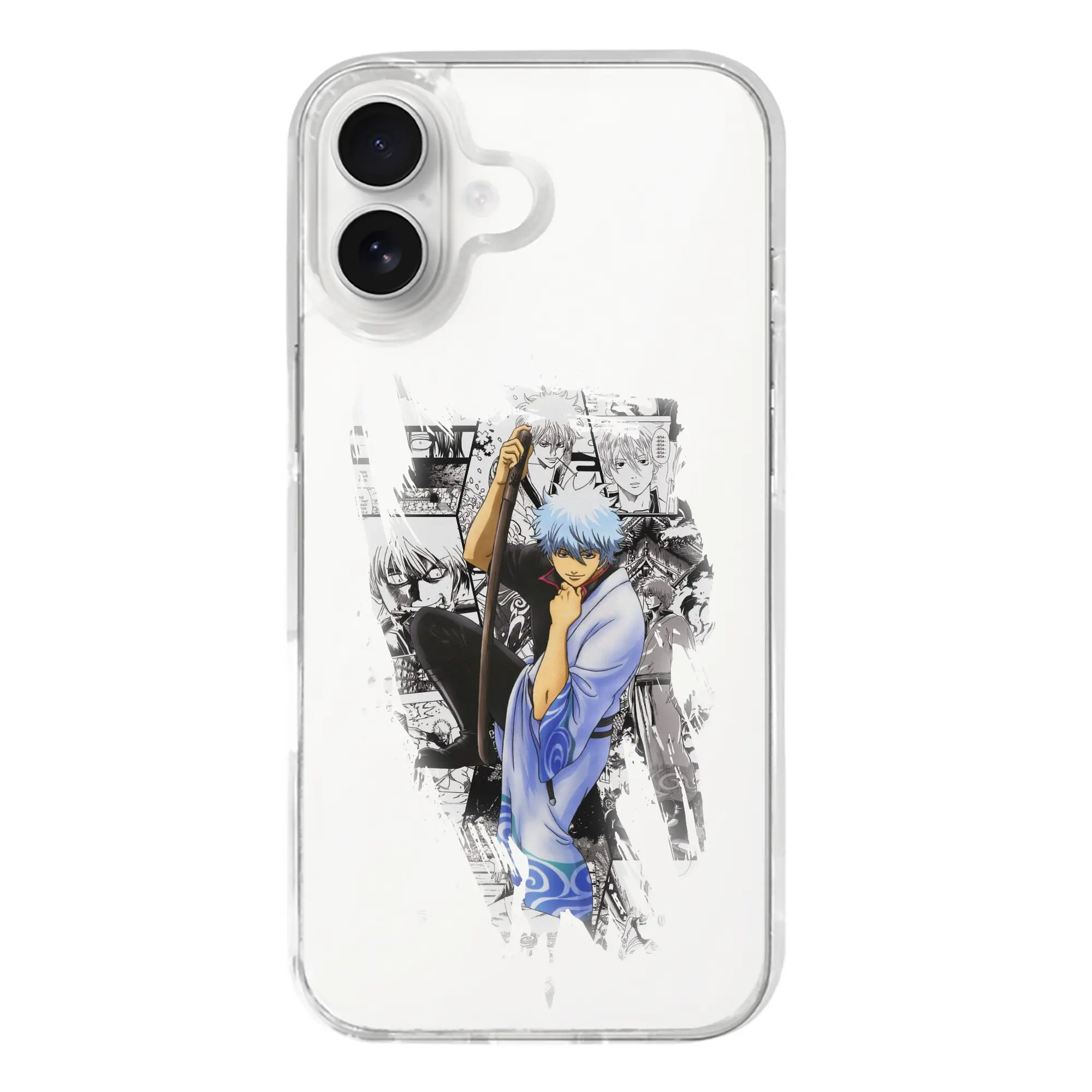 銀魂 グッズ 坂田 銀時 - iPhone 17シリーズ 透明スマホケース – 薄型・耐衝撃・精密フィット保護カバー